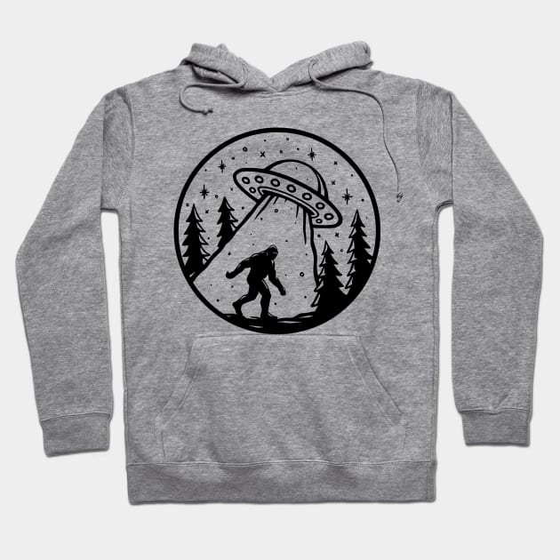 bigfoot alien ufo Hoodie by kakimonkey